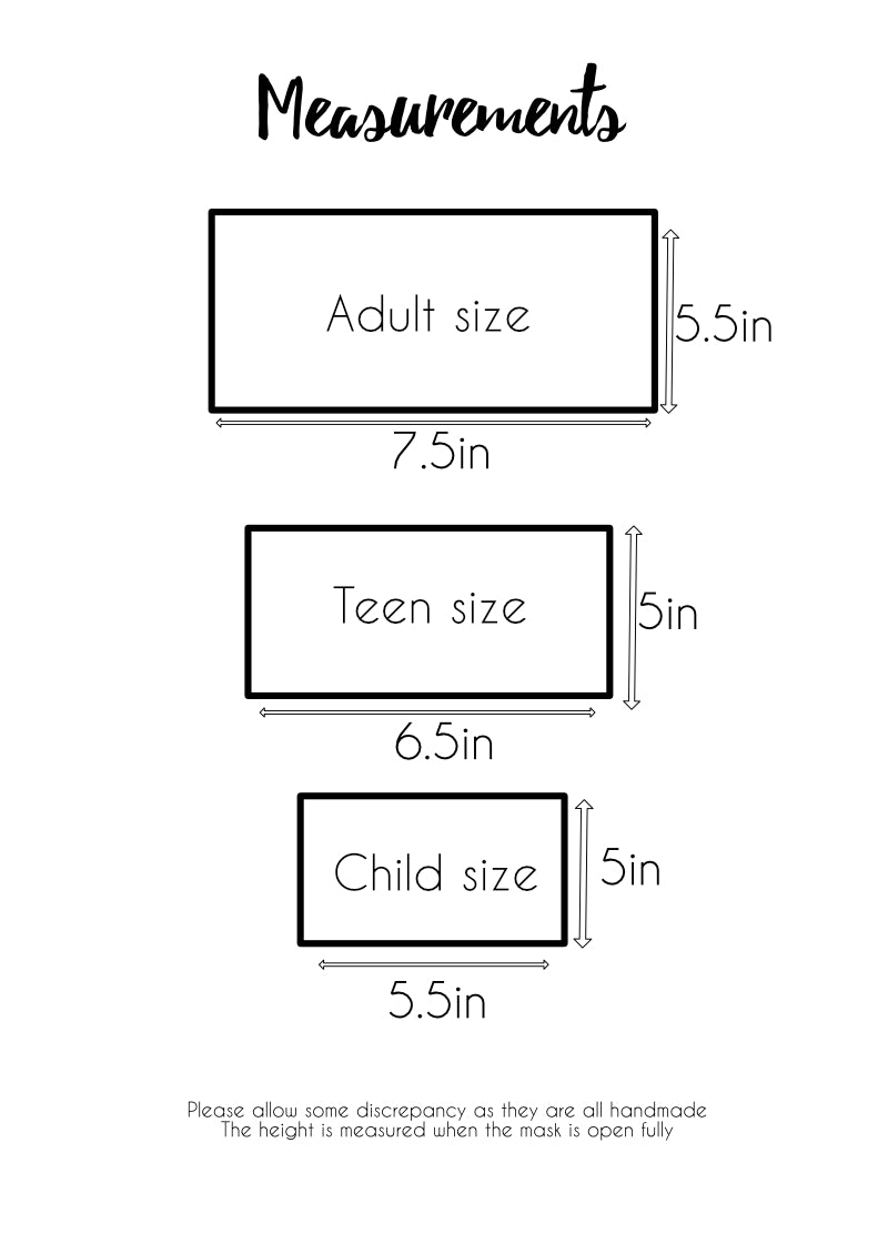 White paisley re- usable adjustable face cover