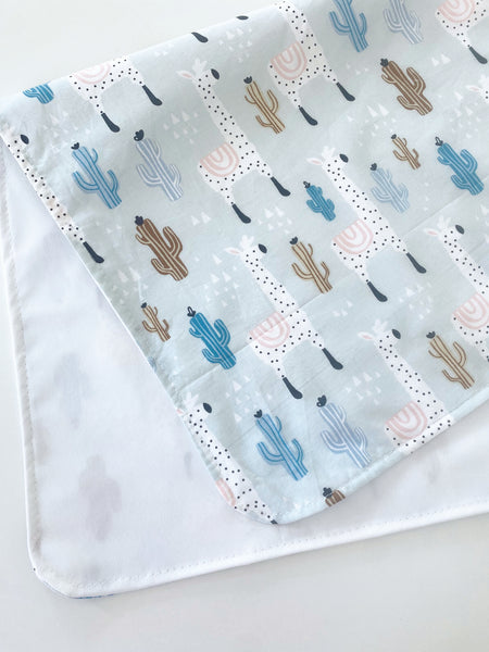 Waterproof changing mat in llama pattern