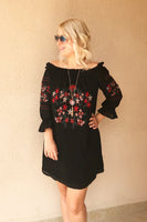 Parisian Embroidered Frill Bardot Dress / Top, off the shoulder